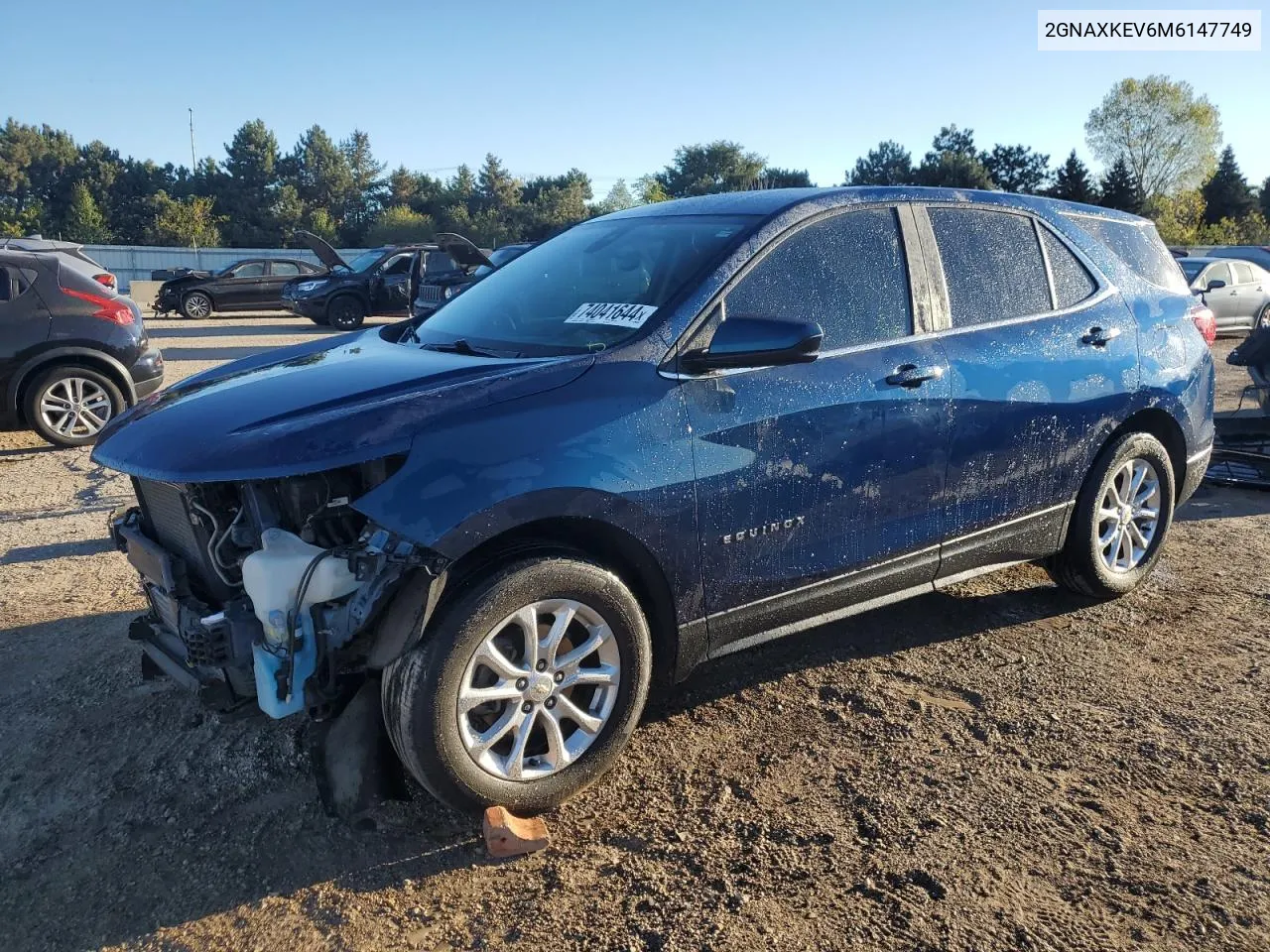 2021 Chevrolet Equinox Lt VIN: 2GNAXKEV6M6147749 Lot: 74041644