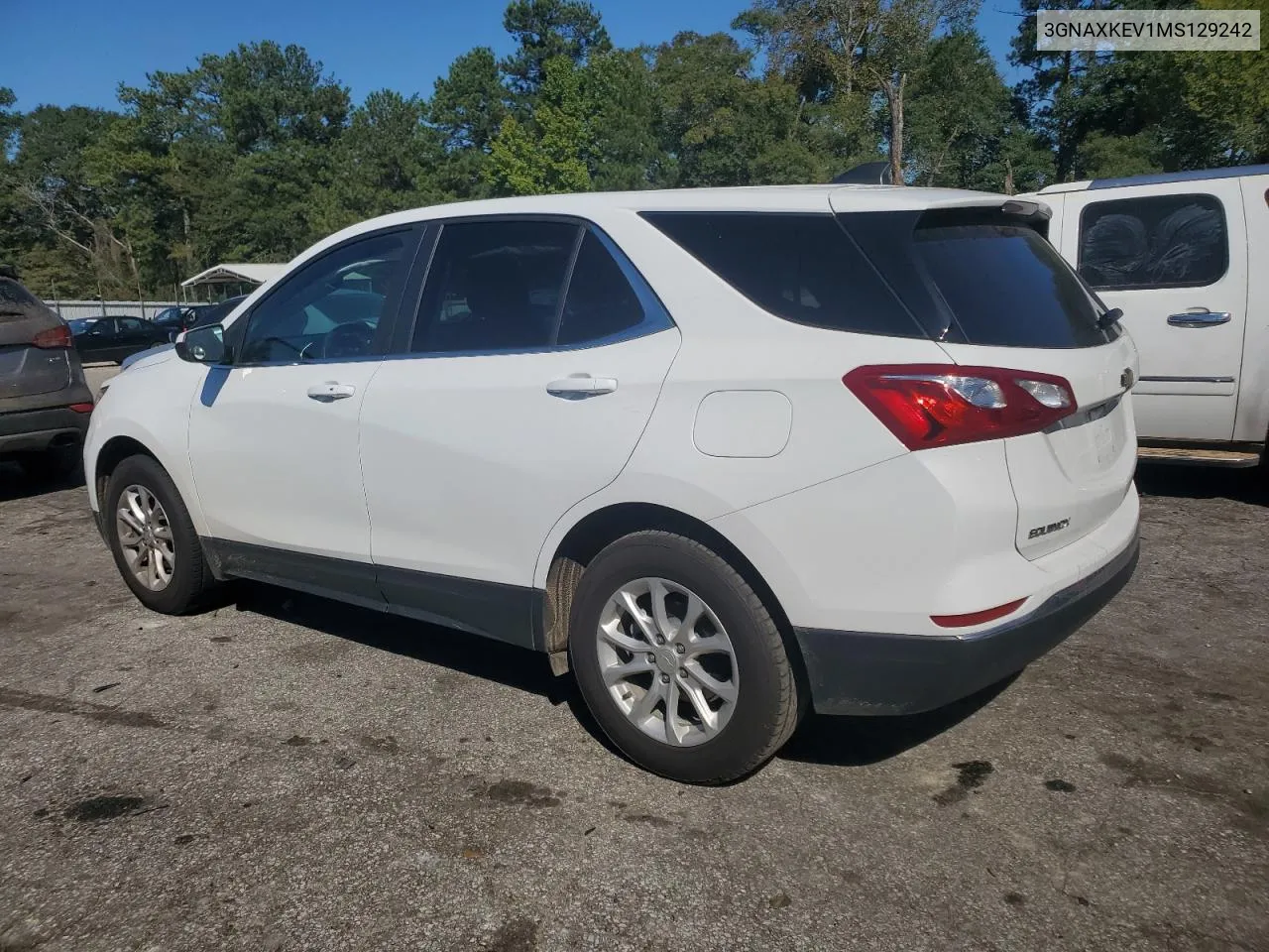 2021 Chevrolet Equinox Lt VIN: 3GNAXKEV1MS129242 Lot: 74150524