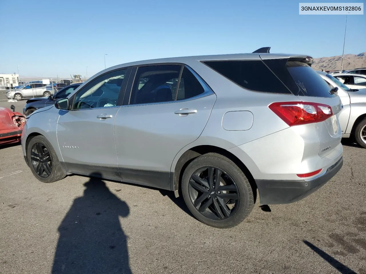 2021 Chevrolet Equinox Lt VIN: 3GNAXKEV0MS182806 Lot: 74250344