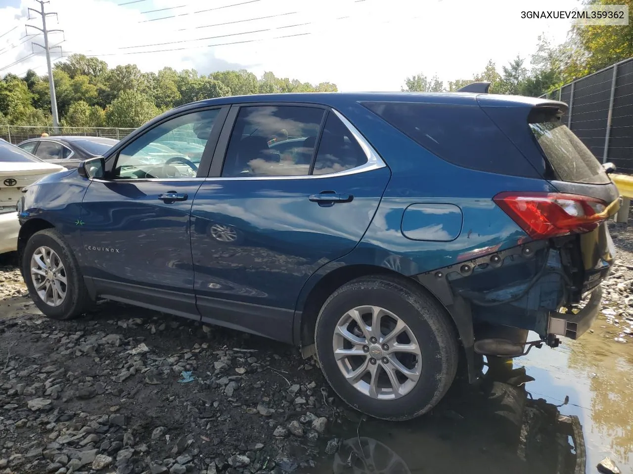 2021 Chevrolet Equinox Lt VIN: 3GNAXUEV2ML359362 Lot: 74264394