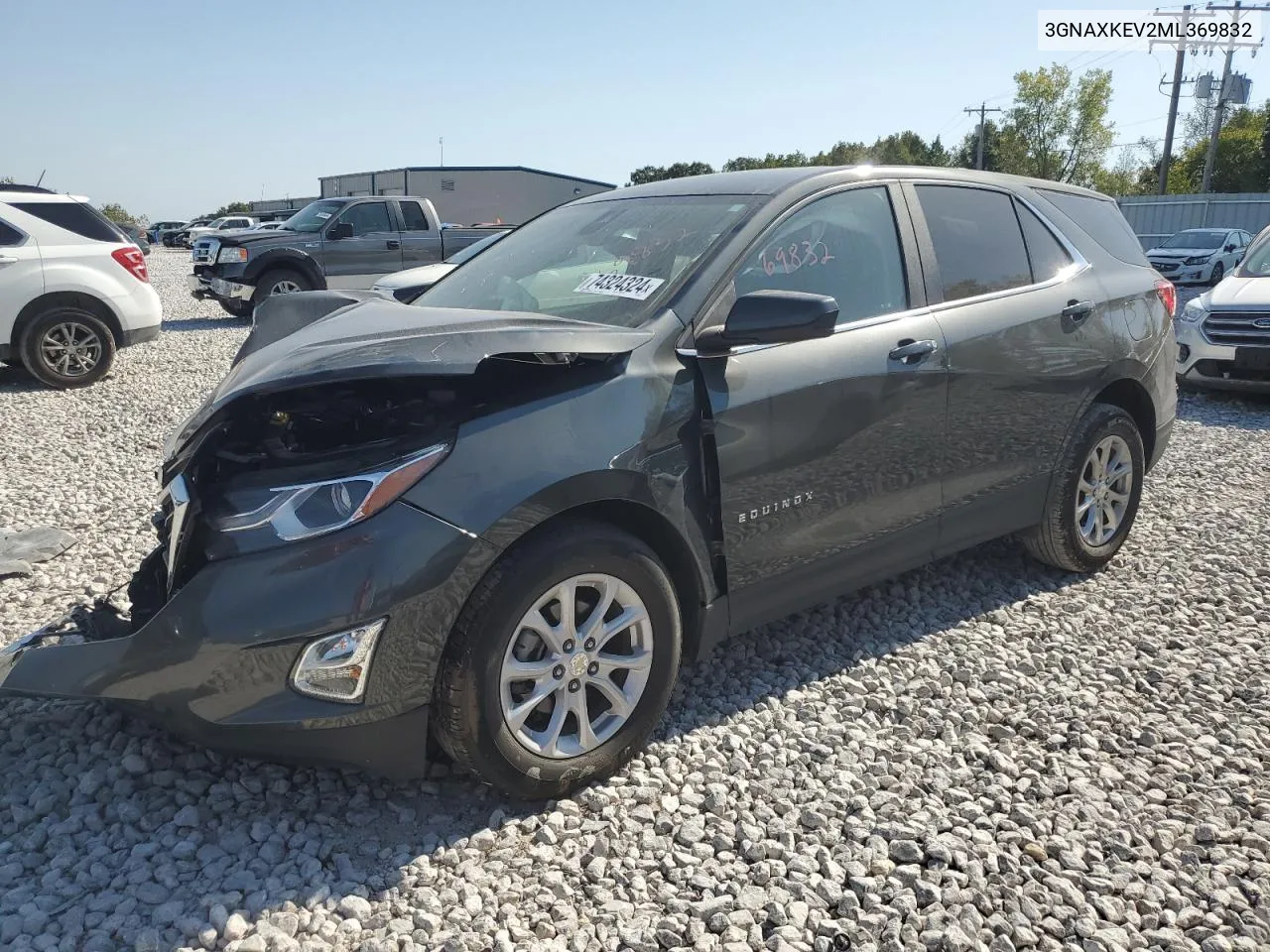 2021 Chevrolet Equinox Lt VIN: 3GNAXKEV2ML369832 Lot: 74324324