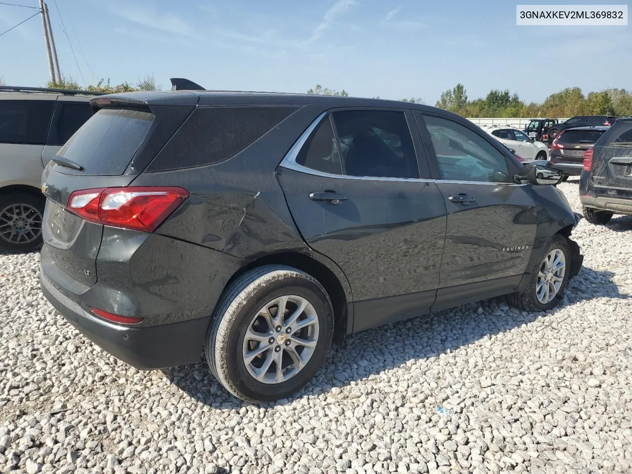 2021 Chevrolet Equinox Lt VIN: 3GNAXKEV2ML369832 Lot: 74324324