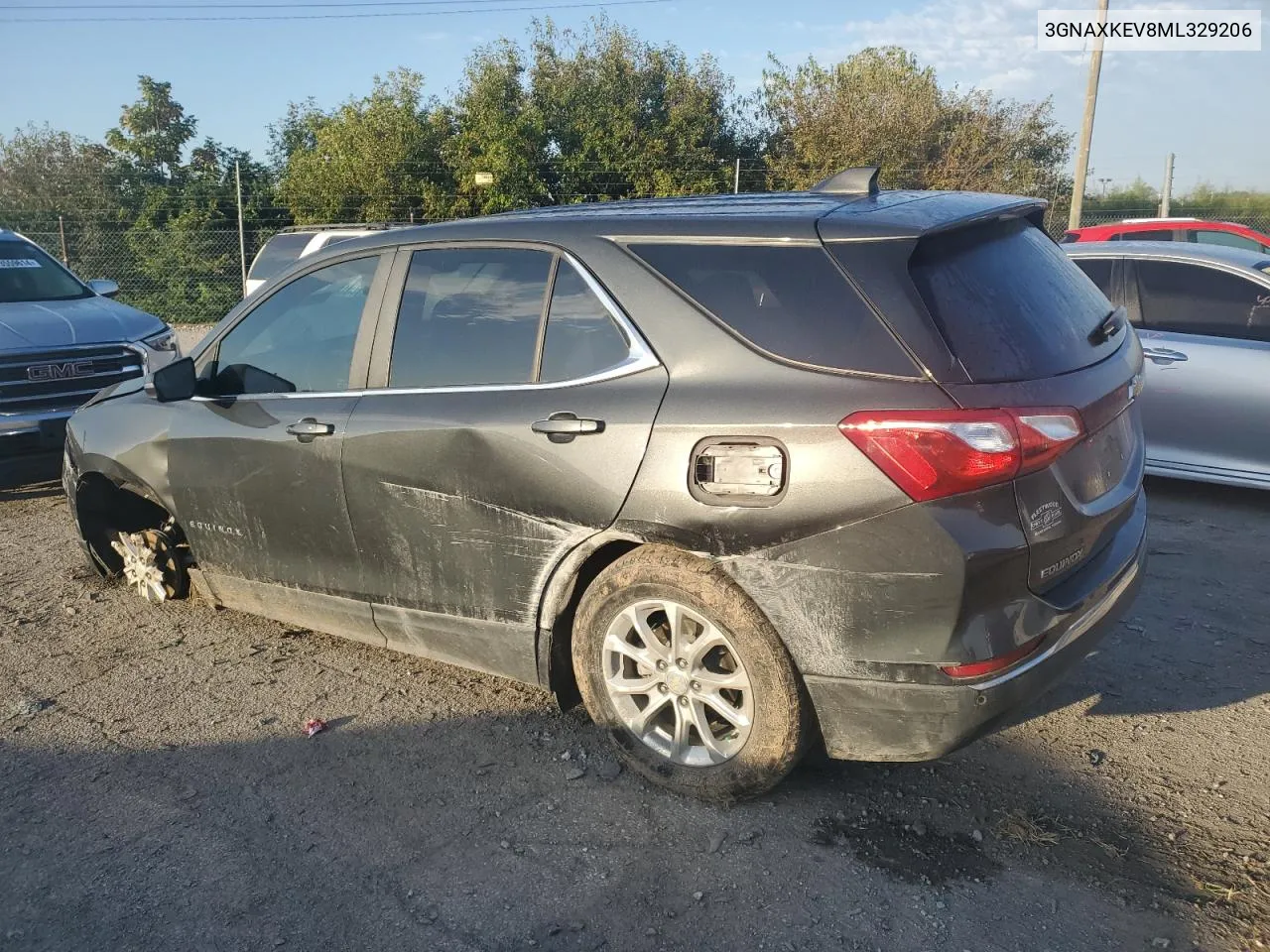 2021 Chevrolet Equinox Lt VIN: 3GNAXKEV8ML329206 Lot: 74338024