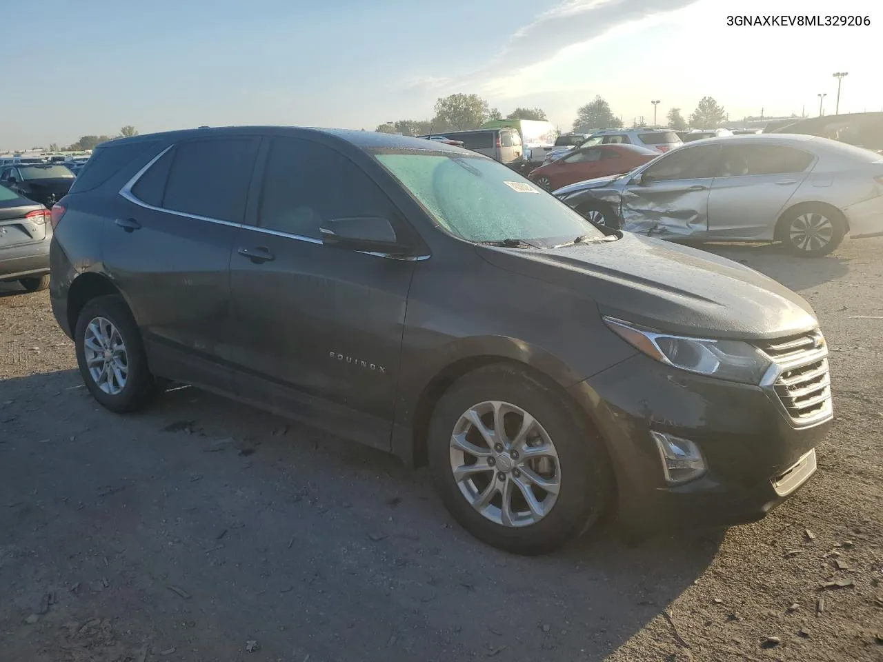 2021 Chevrolet Equinox Lt VIN: 3GNAXKEV8ML329206 Lot: 74338024