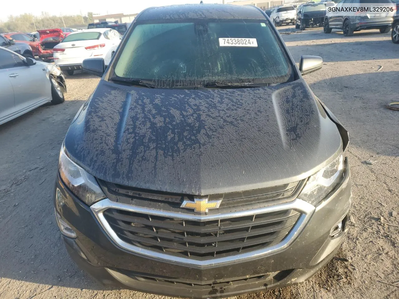 2021 Chevrolet Equinox Lt VIN: 3GNAXKEV8ML329206 Lot: 74338024