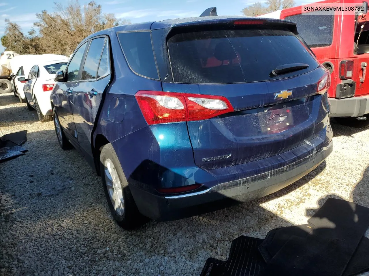 2021 Chevrolet Equinox Lt VIN: 3GNAXKEV5ML308782 Lot: 74349964