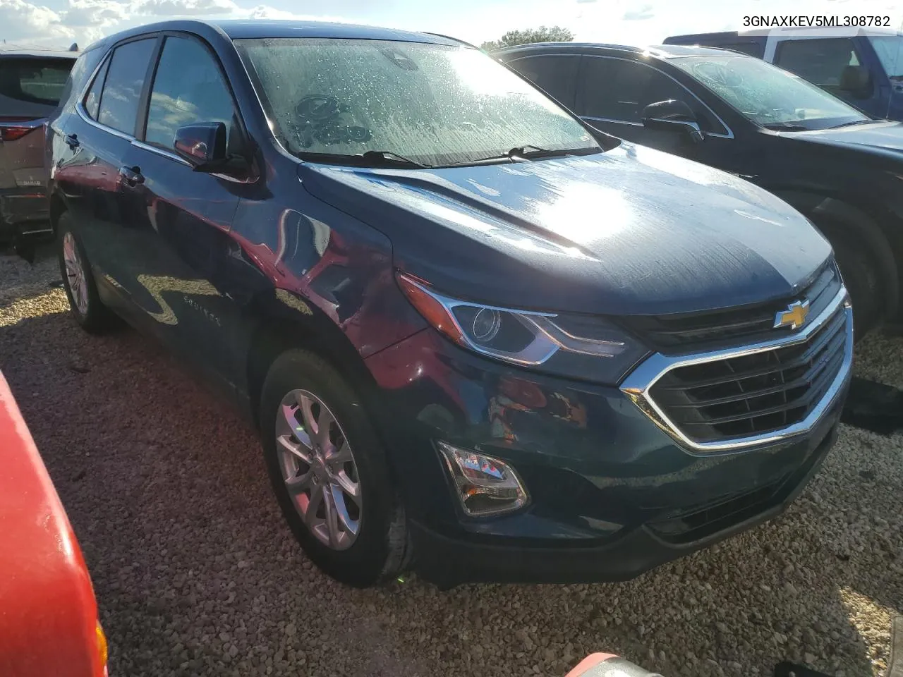 2021 Chevrolet Equinox Lt VIN: 3GNAXKEV5ML308782 Lot: 74349964