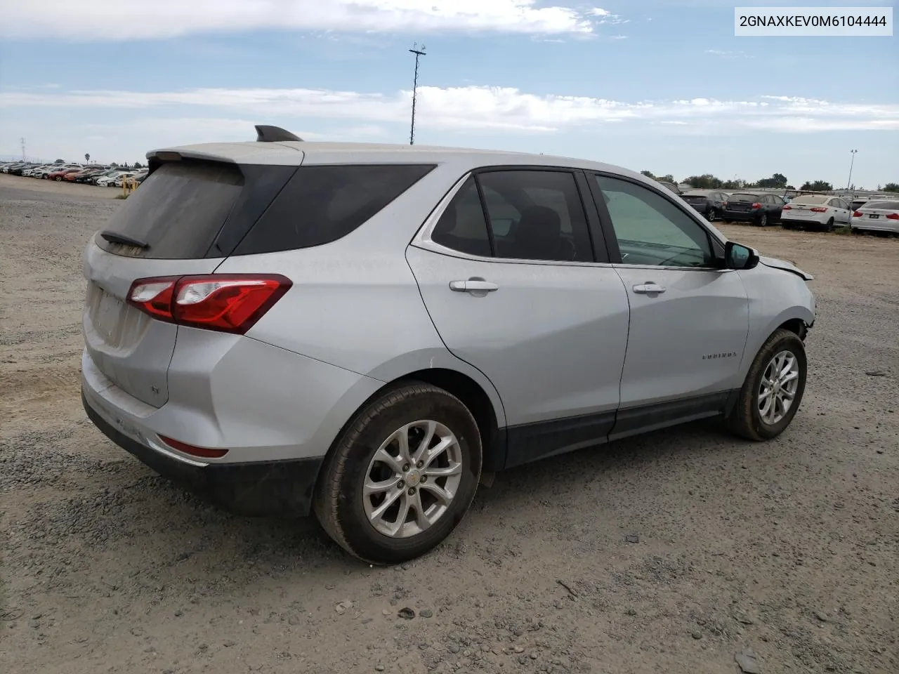 2021 Chevrolet Equinox Lt VIN: 2GNAXKEV0M6104444 Lot: 74494684