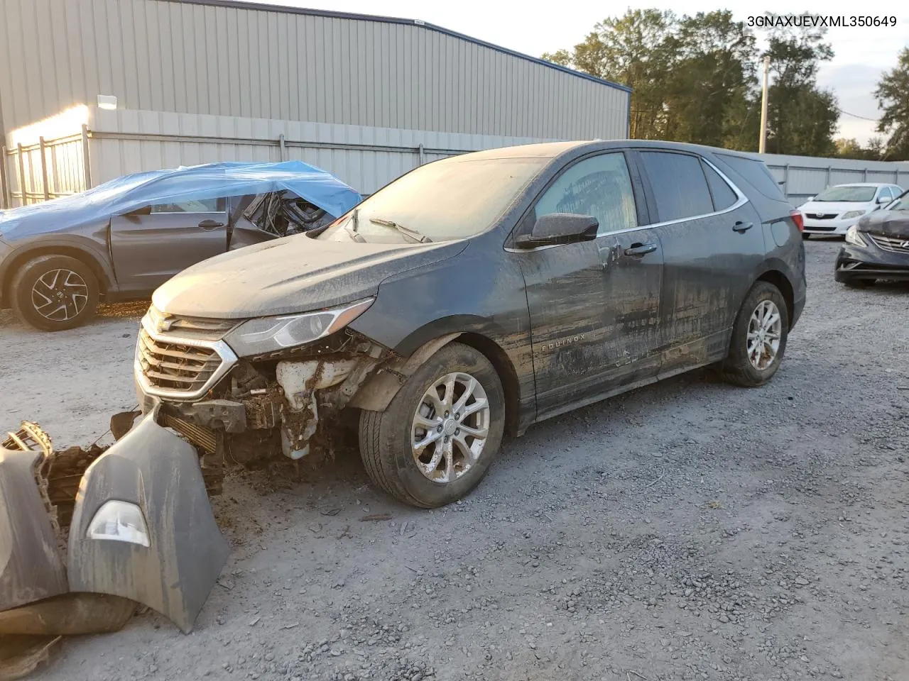 2021 Chevrolet Equinox Lt VIN: 3GNAXUEVXML350649 Lot: 74526574