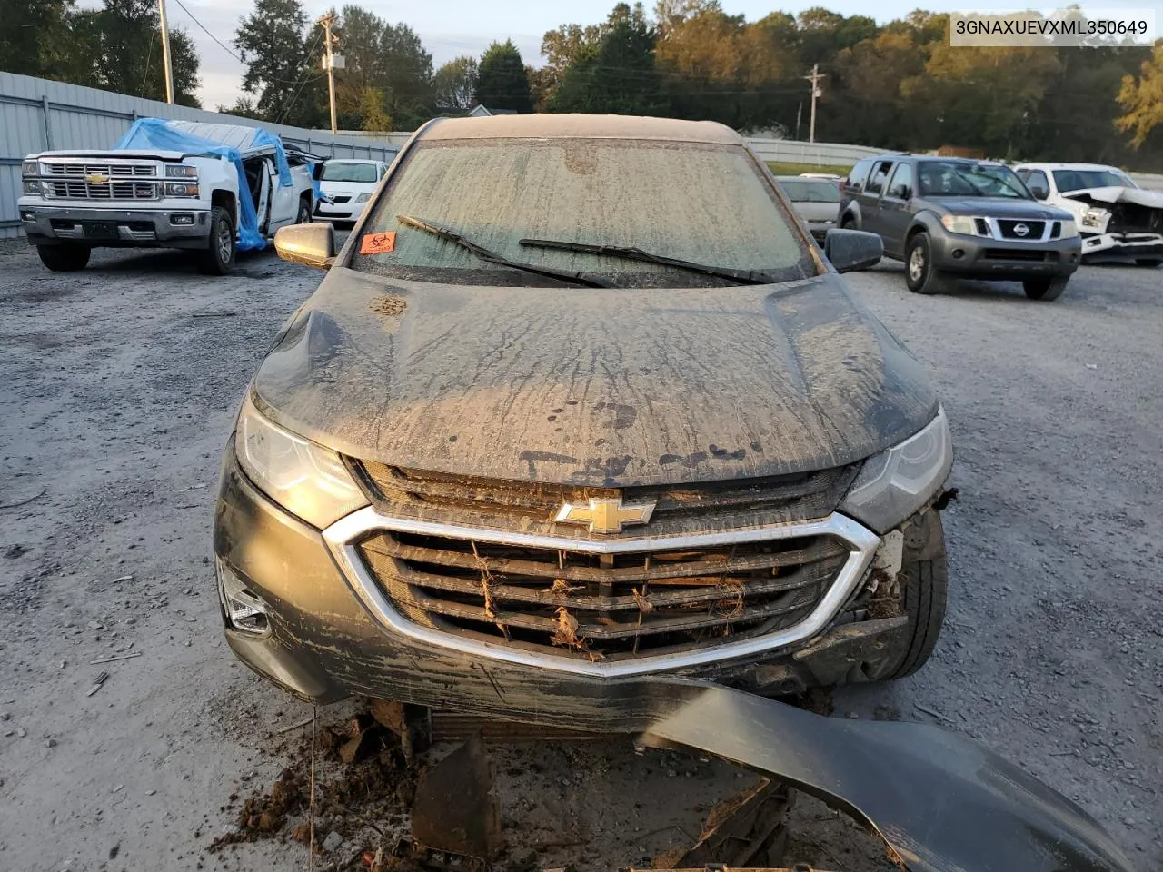 2021 Chevrolet Equinox Lt VIN: 3GNAXUEVXML350649 Lot: 74526574