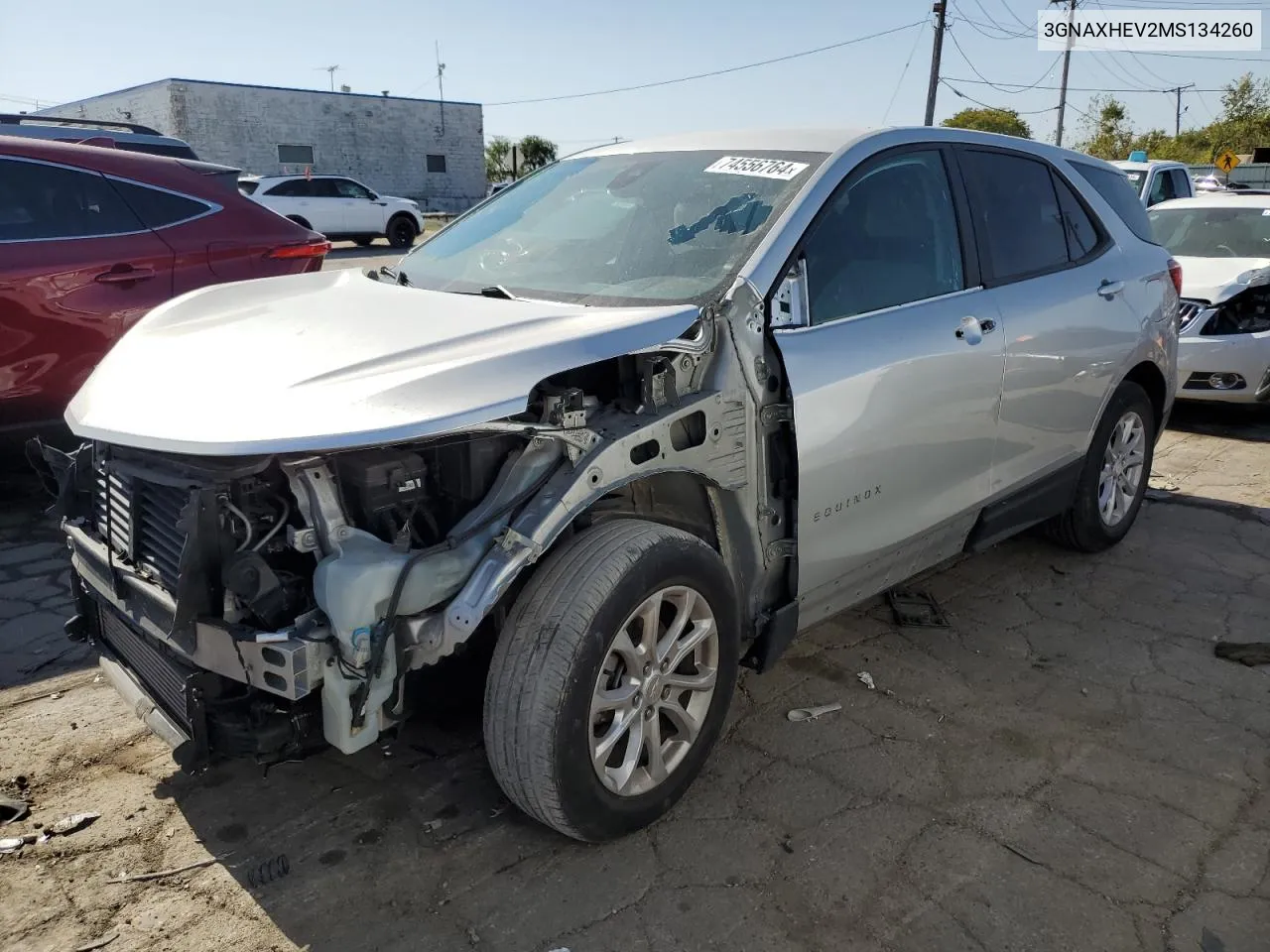 2021 Chevrolet Equinox Ls VIN: 3GNAXHEV2MS134260 Lot: 74556764