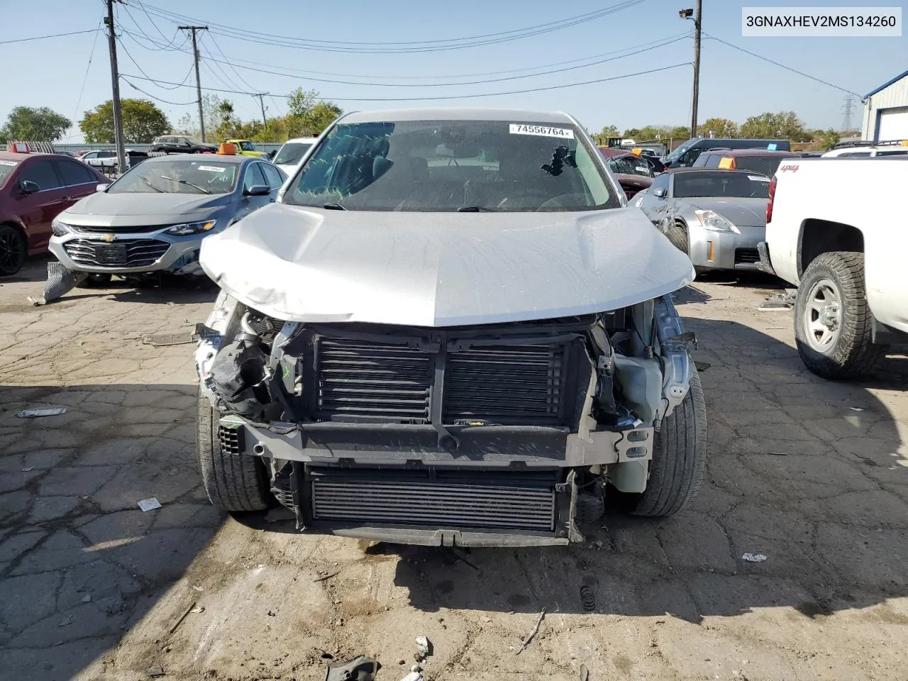 2021 Chevrolet Equinox Ls VIN: 3GNAXHEV2MS134260 Lot: 74556764