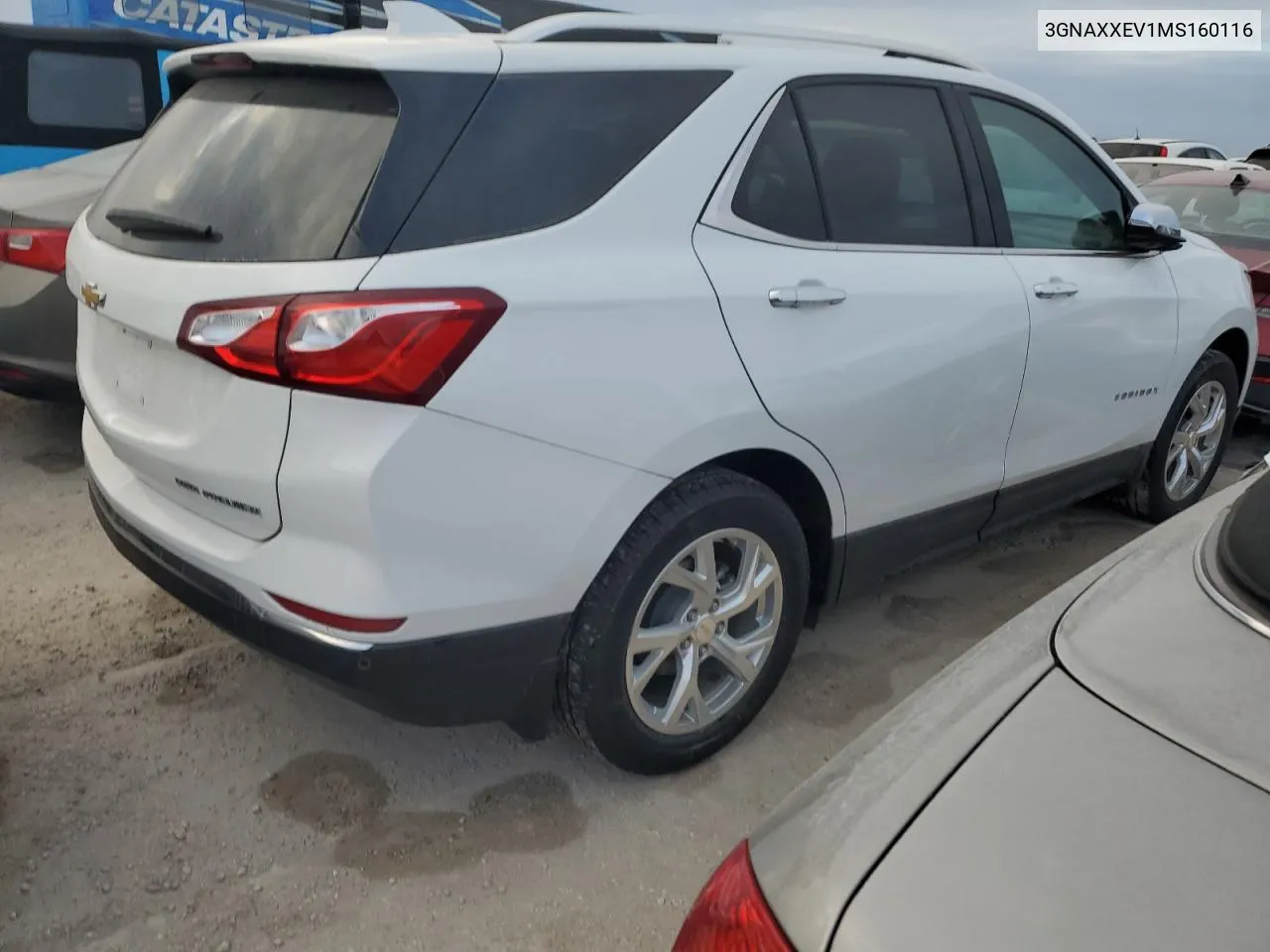 2021 Chevrolet Equinox Premier VIN: 3GNAXXEV1MS160116 Lot: 74604454