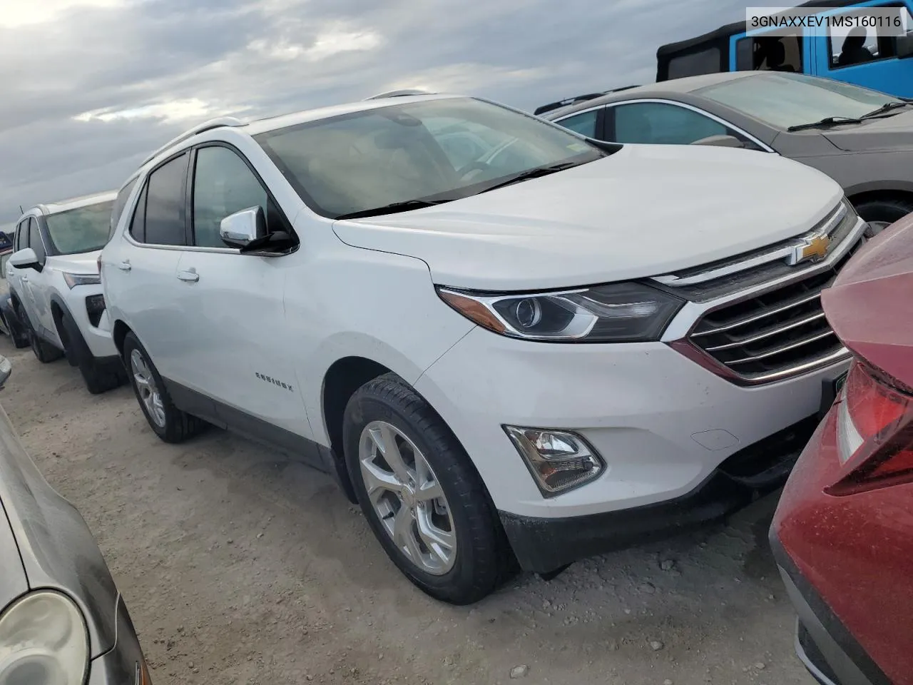 2021 Chevrolet Equinox Premier VIN: 3GNAXXEV1MS160116 Lot: 74604454