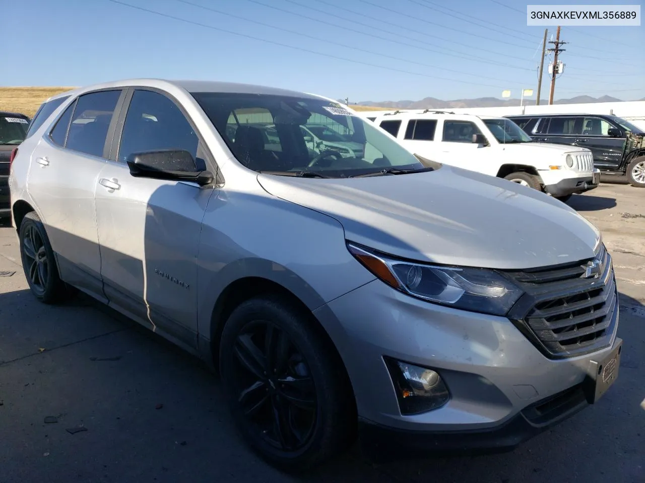 2021 Chevrolet Equinox Lt VIN: 3GNAXKEVXML356889 Lot: 74609954