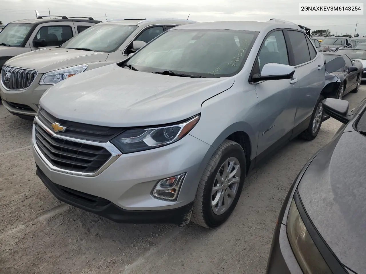 2021 Chevrolet Equinox Lt VIN: 2GNAXKEV3M6143254 Lot: 74635274