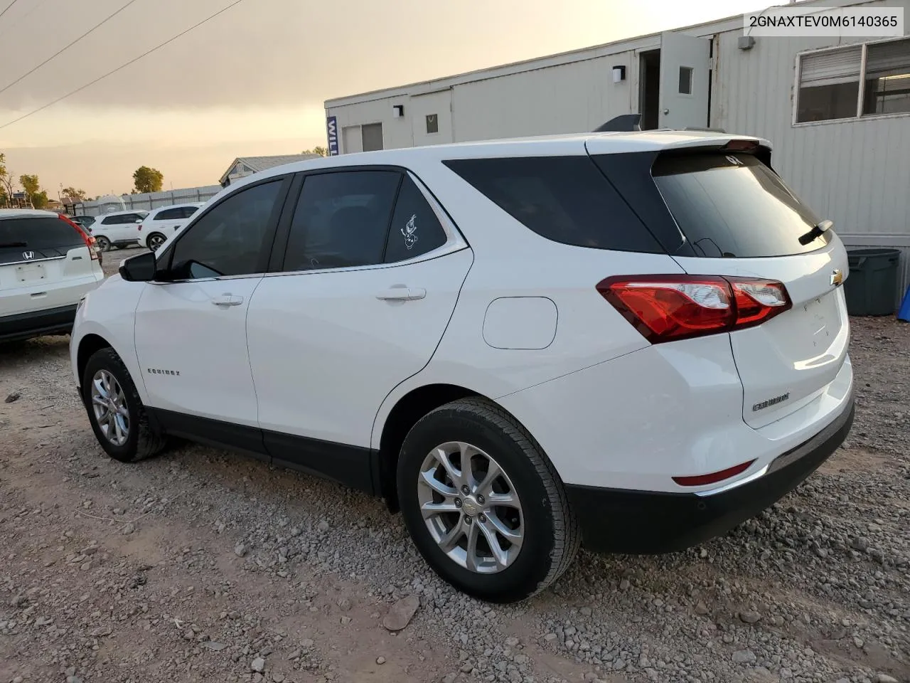 2021 Chevrolet Equinox Lt VIN: 2GNAXTEV0M6140365 Lot: 74658284