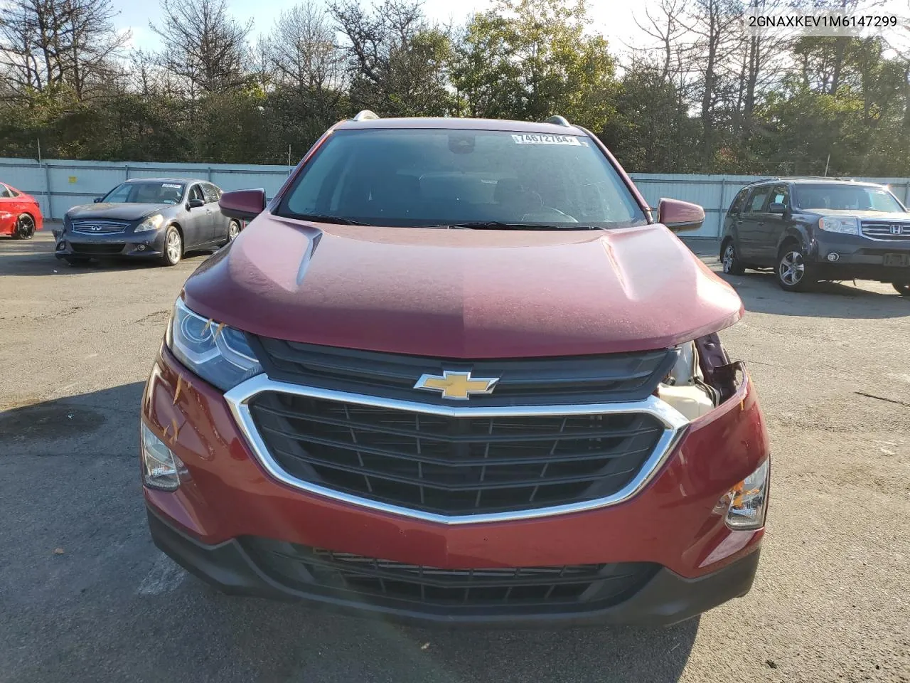 2021 Chevrolet Equinox Lt VIN: 2GNAXKEV1M6147299 Lot: 74672784