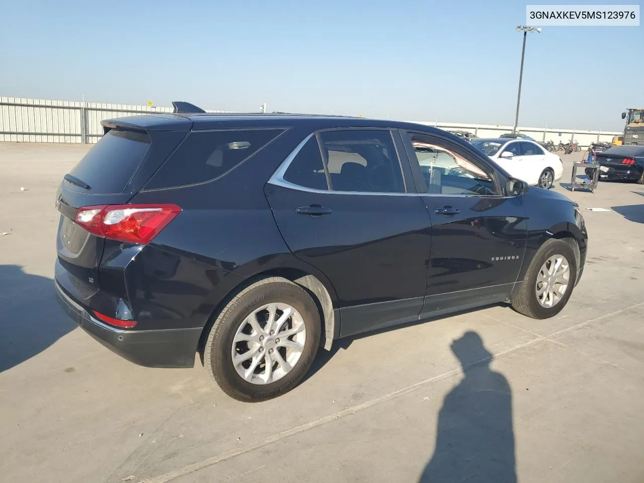 2021 Chevrolet Equinox Lt VIN: 3GNAXKEV5MS123976 Lot: 74677274