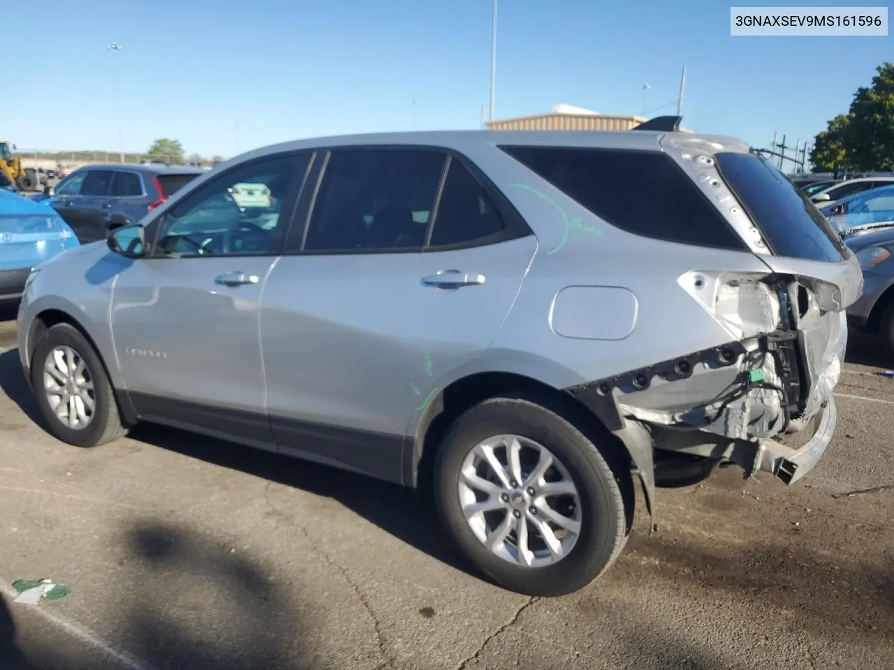 2021 Chevrolet Equinox Ls VIN: 3GNAXSEV9MS161596 Lot: 74681164