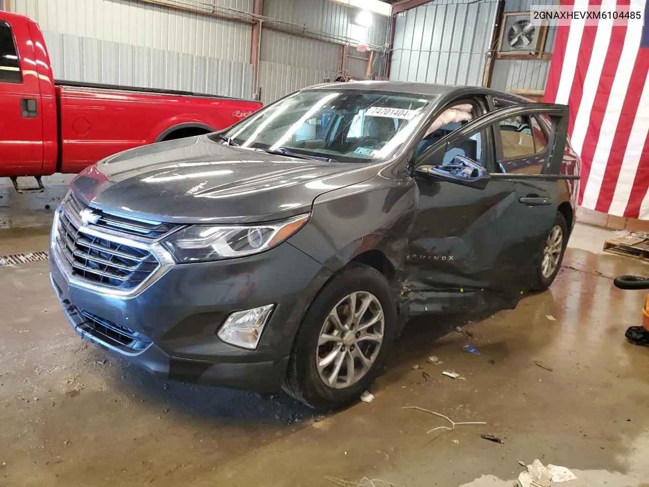 2021 Chevrolet Equinox Ls VIN: 2GNAXHEVXM6104485 Lot: 74701404