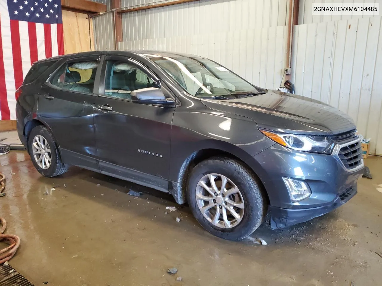 2021 Chevrolet Equinox Ls VIN: 2GNAXHEVXM6104485 Lot: 74701404