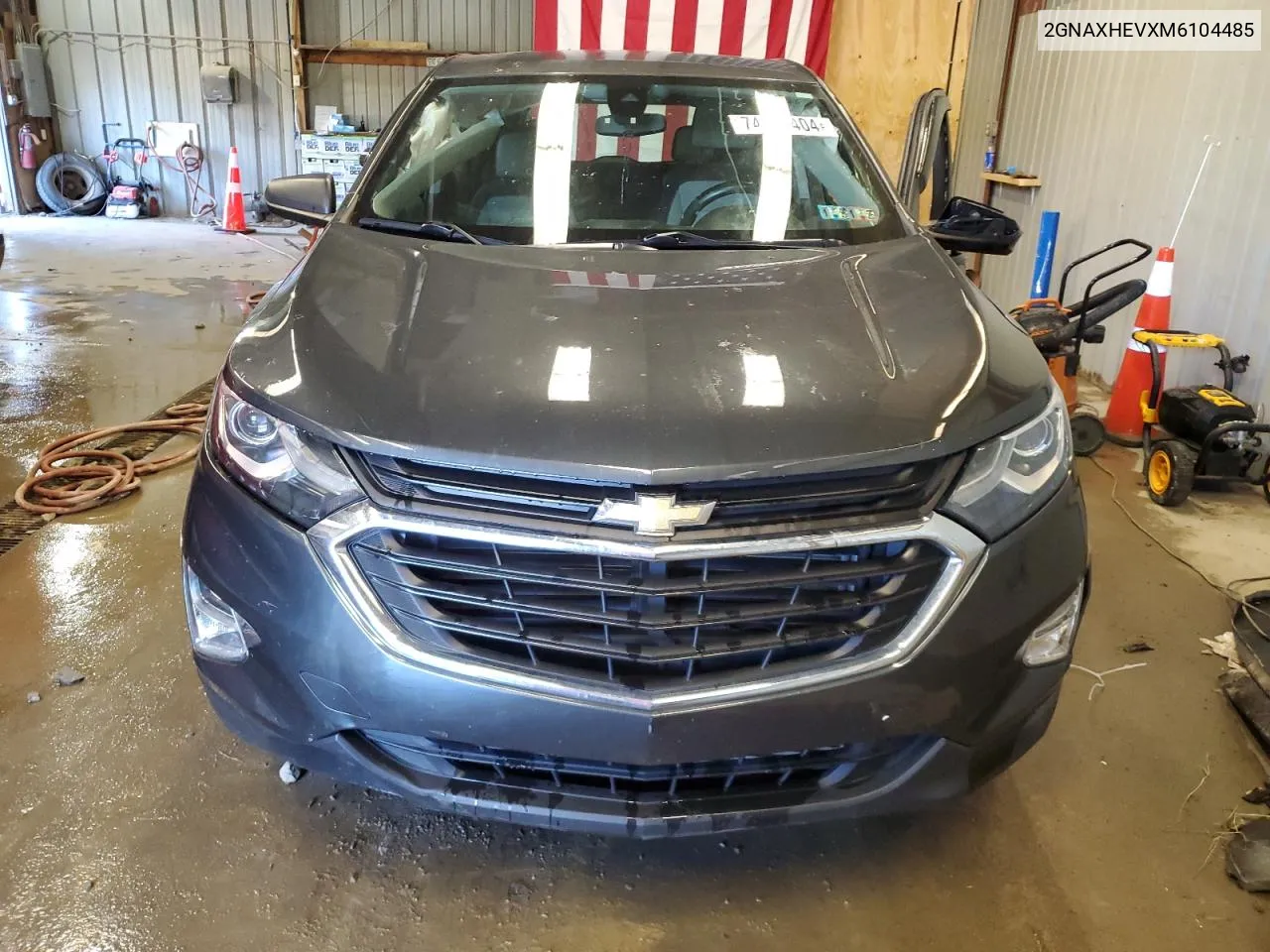 2021 Chevrolet Equinox Ls VIN: 2GNAXHEVXM6104485 Lot: 74701404