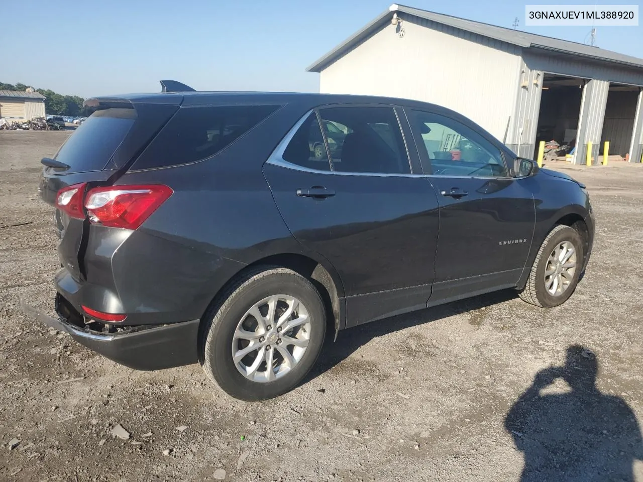 2021 Chevrolet Equinox Lt VIN: 3GNAXUEV1ML388920 Lot: 74705084