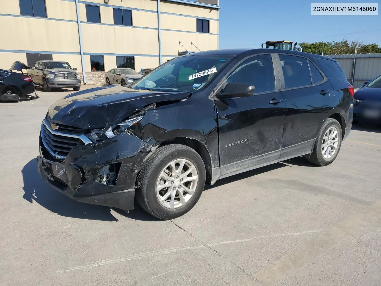 2021 Chevrolet Equinox Ls VIN: 2GNAXHEV1M6146060 Lot: 74729524