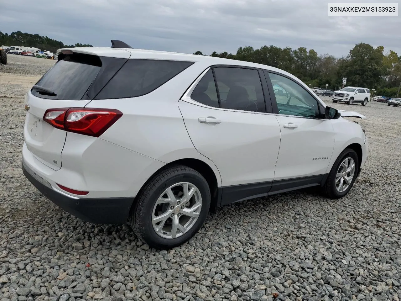 2021 Chevrolet Equinox Lt VIN: 3GNAXKEV2MS153923 Lot: 74766524