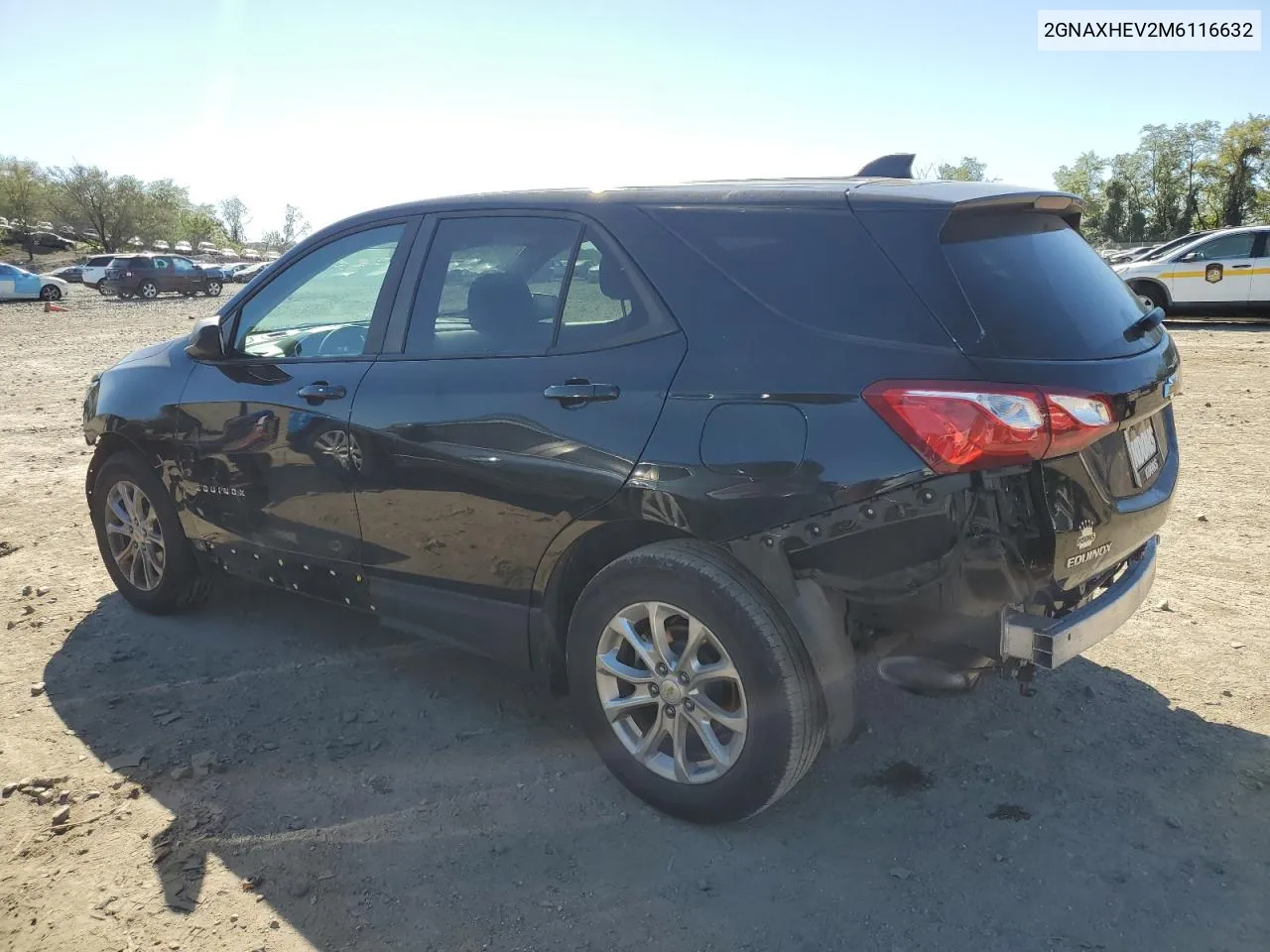 2021 Chevrolet Equinox Ls VIN: 2GNAXHEV2M6116632 Lot: 74833174