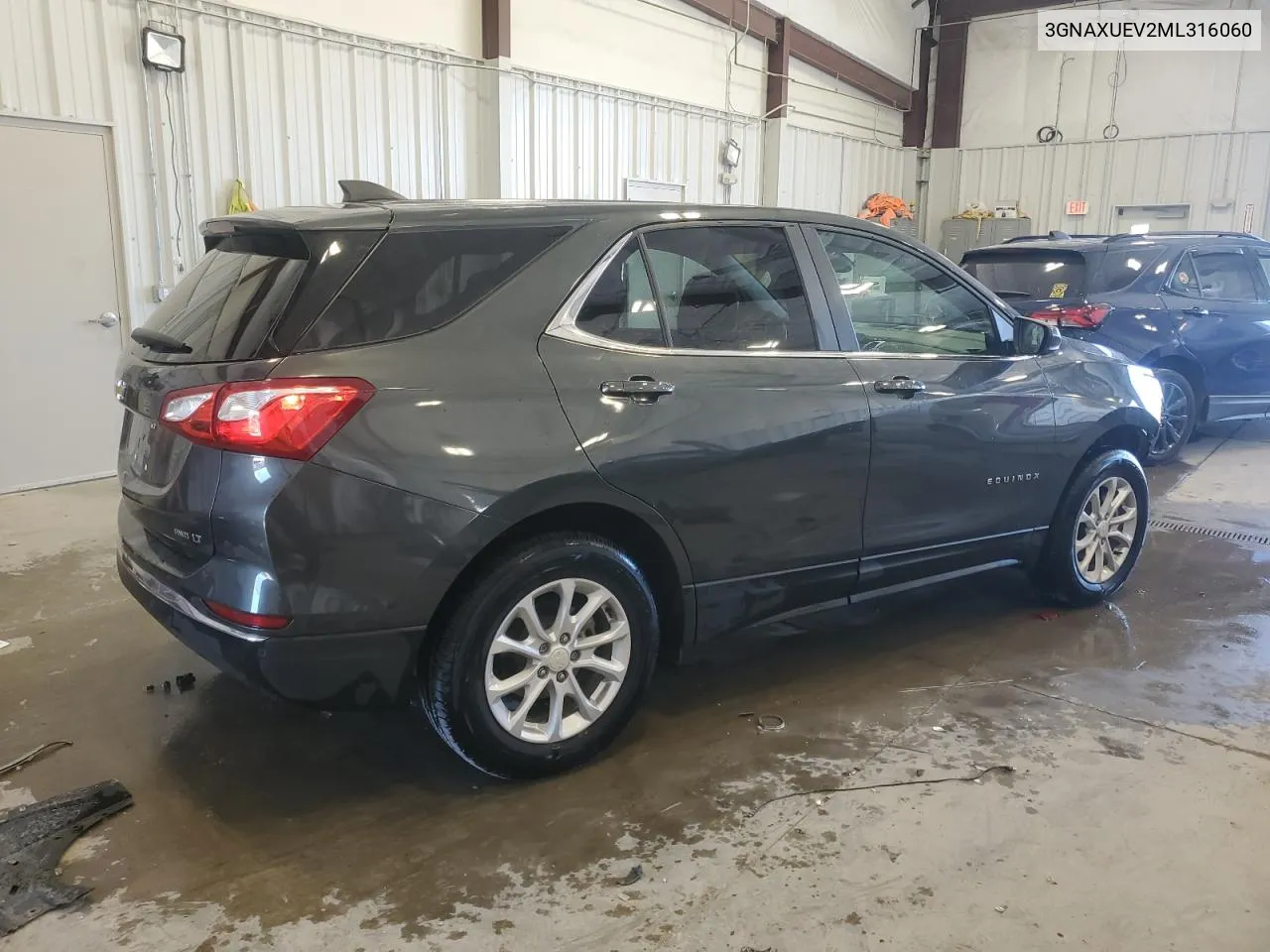 2021 Chevrolet Equinox Lt VIN: 3GNAXUEV2ML316060 Lot: 74911084