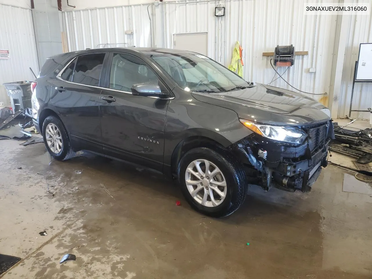 2021 Chevrolet Equinox Lt VIN: 3GNAXUEV2ML316060 Lot: 74911084