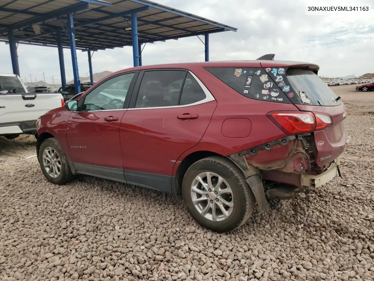 2021 Chevrolet Equinox Lt VIN: 3GNAXUEV5ML341163 Lot: 74946934