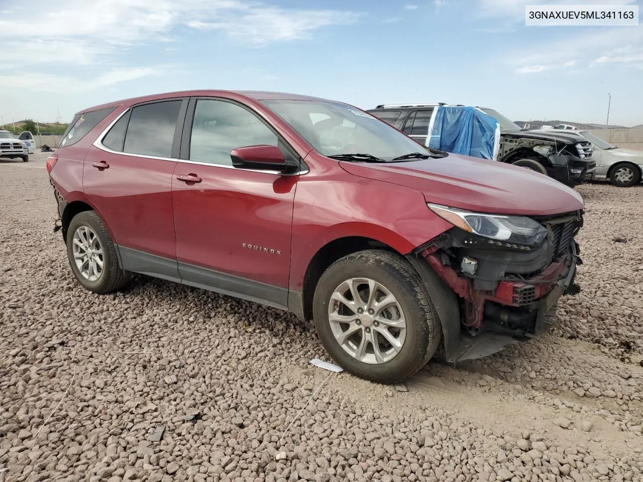 2021 Chevrolet Equinox Lt VIN: 3GNAXUEV5ML341163 Lot: 74946934