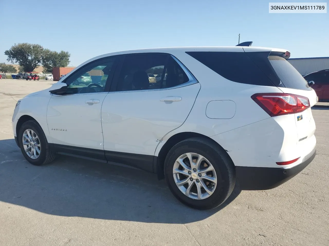 2021 Chevrolet Equinox Lt VIN: 3GNAXKEV1MS111789 Lot: 75008804