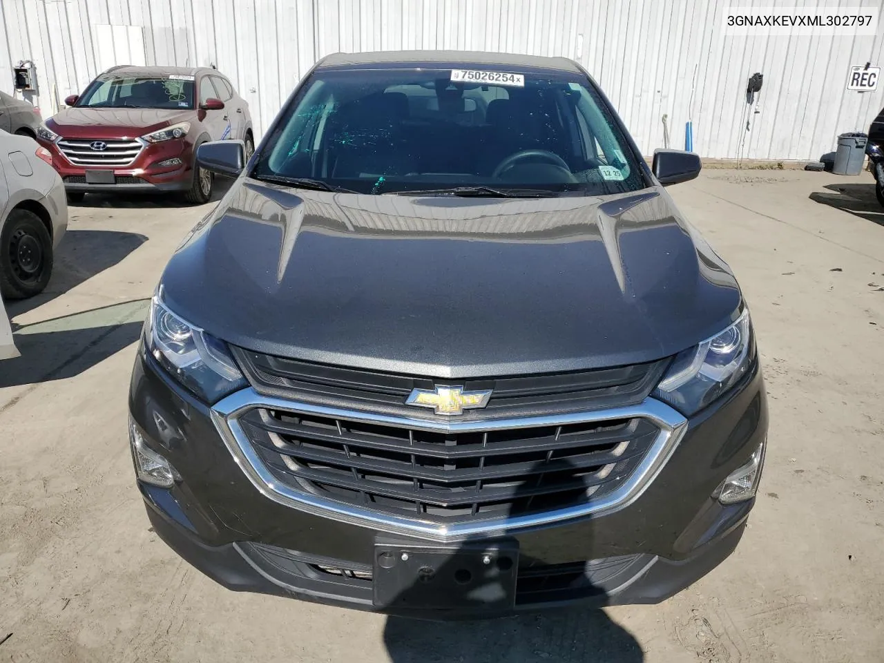 2021 Chevrolet Equinox Lt VIN: 3GNAXKEVXML302797 Lot: 75026254