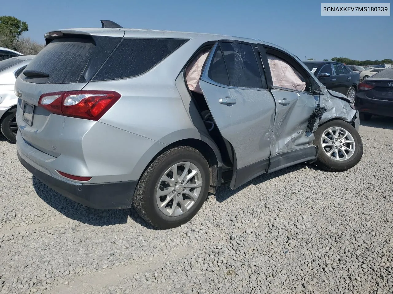 2021 Chevrolet Equinox Lt VIN: 3GNAXKEV7MS180339 Lot: 75048824