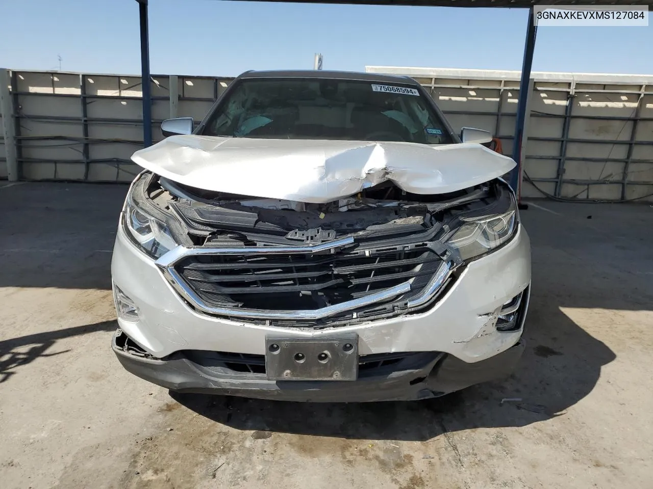 2021 Chevrolet Equinox Lt VIN: 3GNAXKEVXMS127084 Lot: 75068594