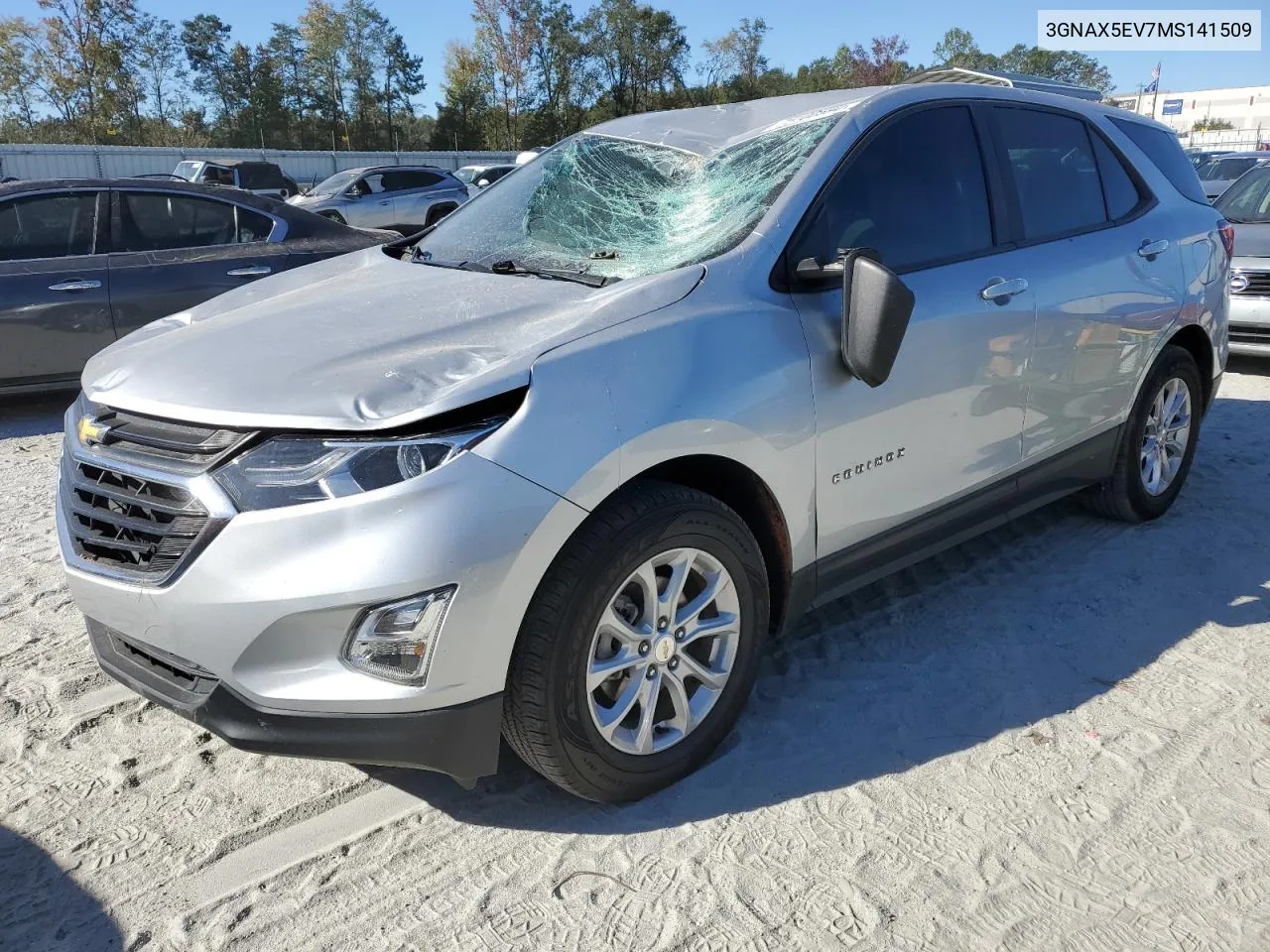 2021 Chevrolet Equinox VIN: 3GNAX5EV7MS141509 Lot: 75100594