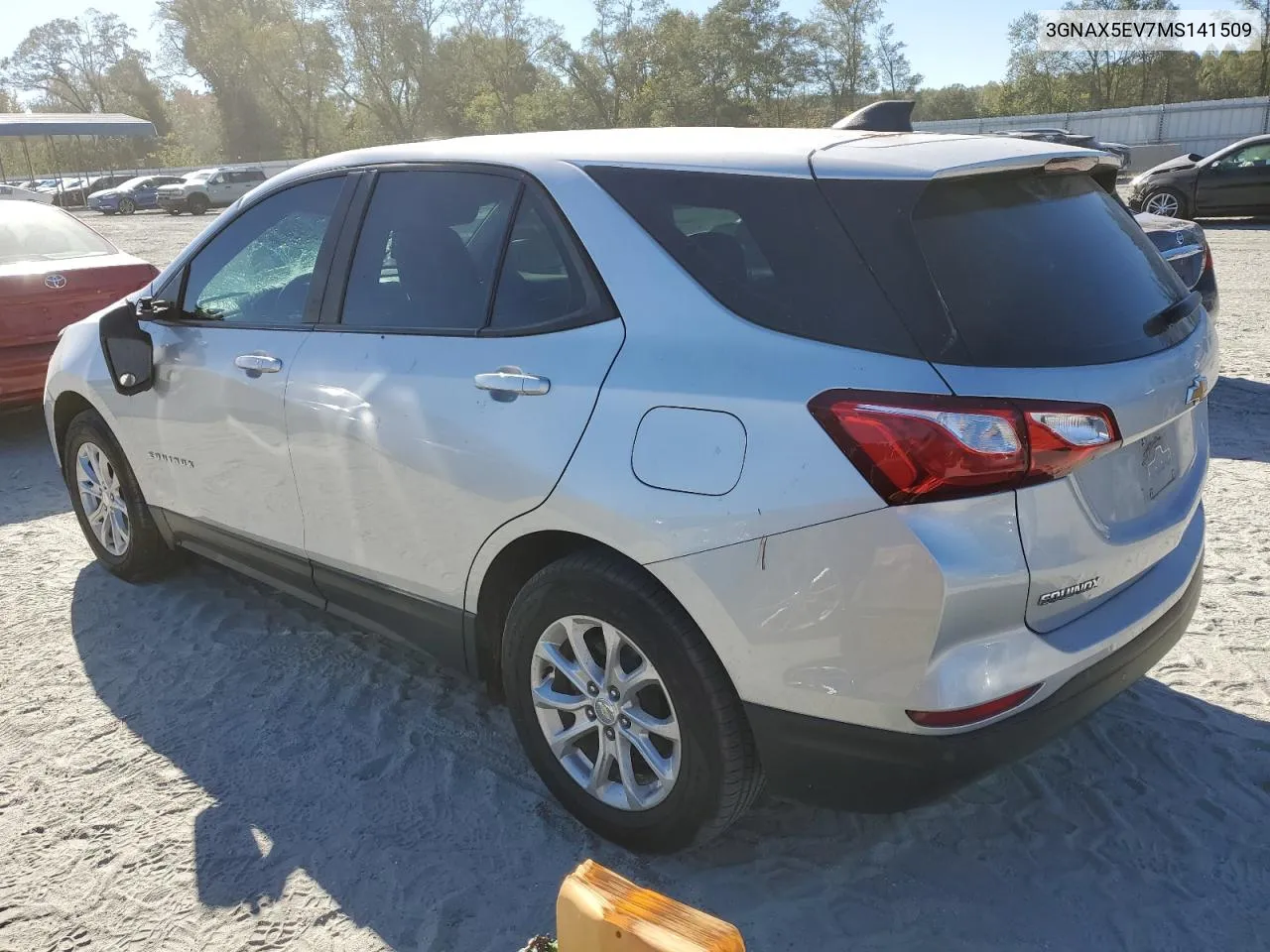 2021 Chevrolet Equinox VIN: 3GNAX5EV7MS141509 Lot: 75100594