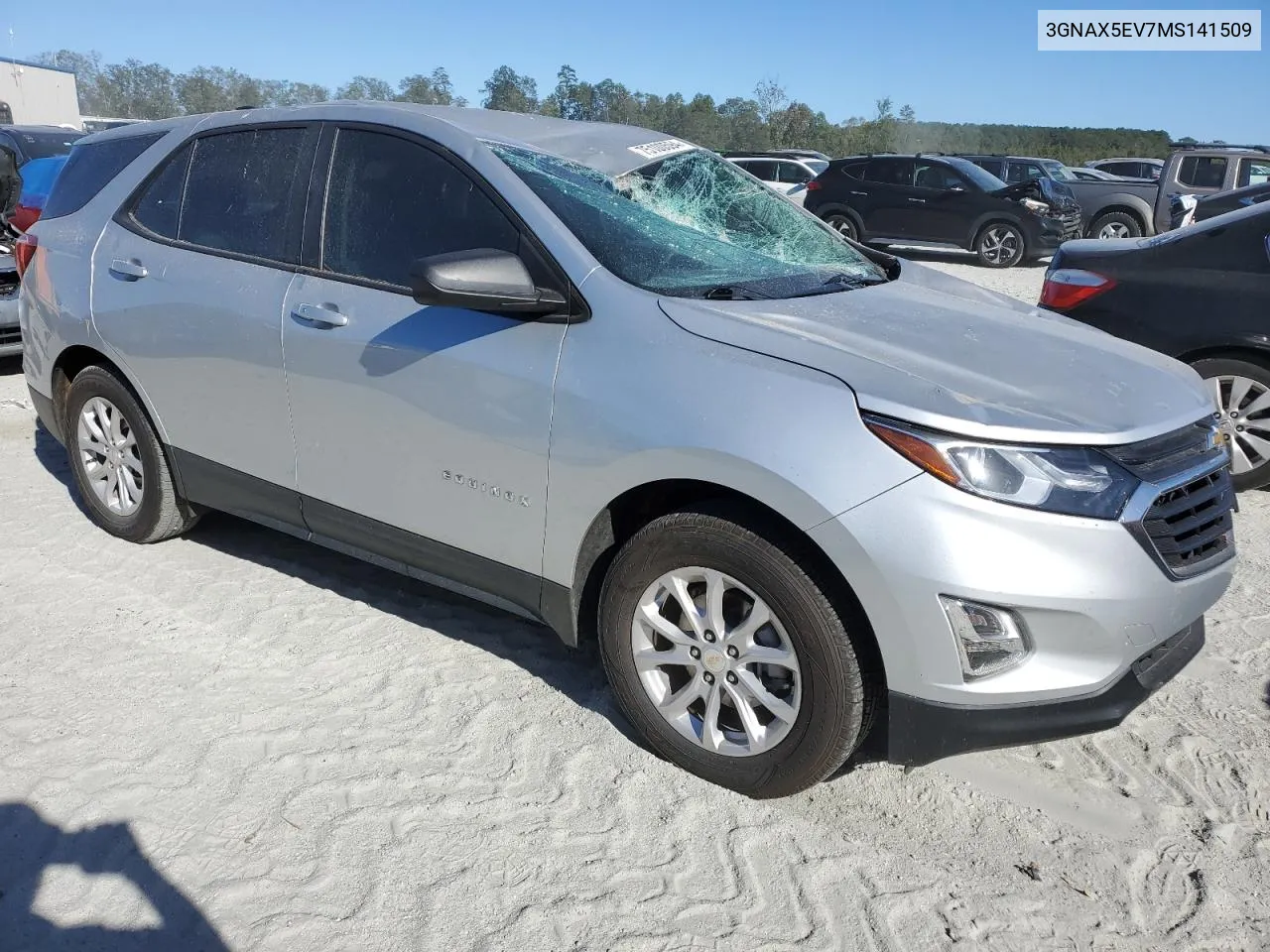 2021 Chevrolet Equinox VIN: 3GNAX5EV7MS141509 Lot: 75100594