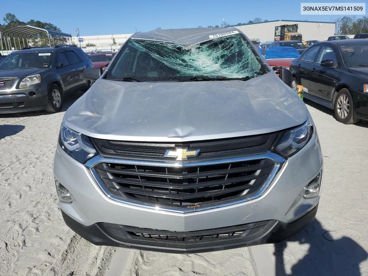 2021 Chevrolet Equinox VIN: 3GNAX5EV7MS141509 Lot: 75100594