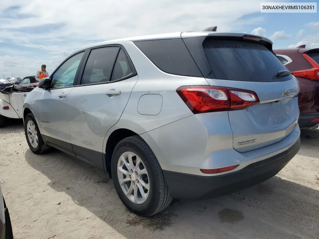 2021 Chevrolet Equinox Ls VIN: 3GNAXHEV8MS106351 Lot: 75167824