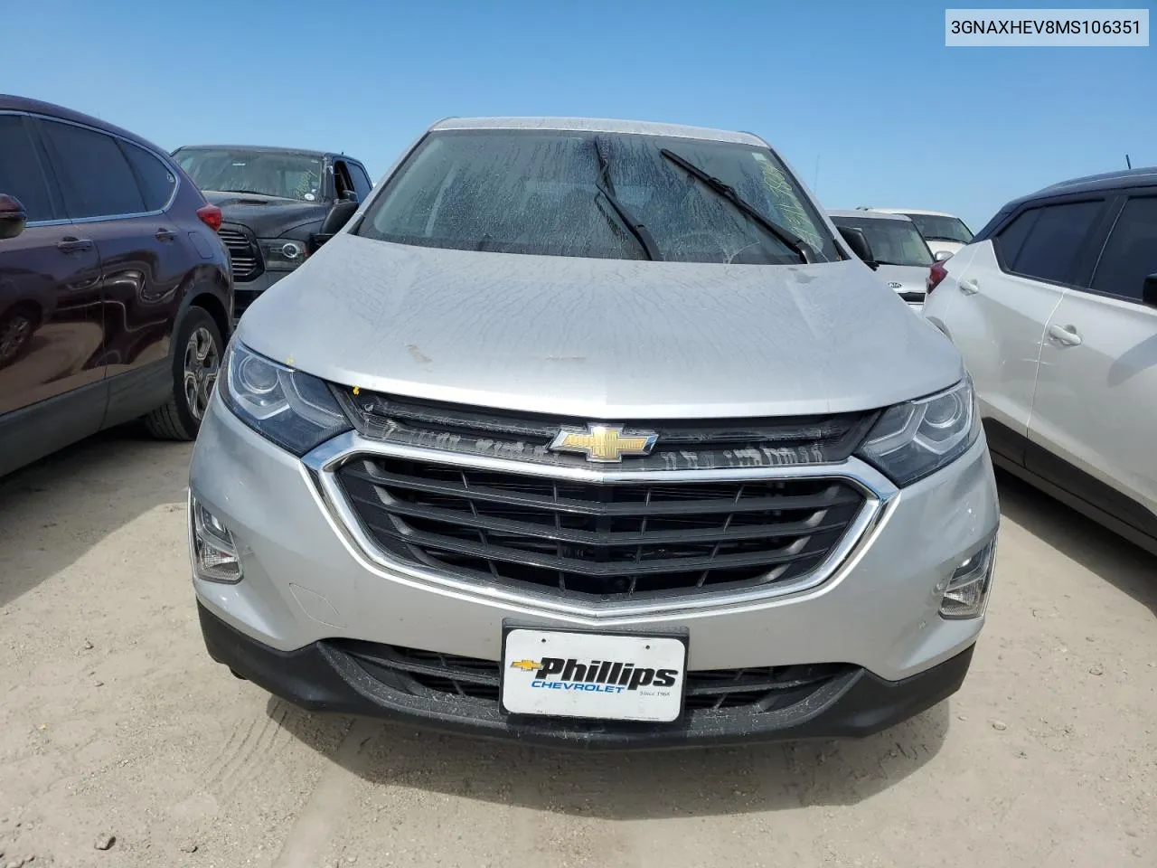 2021 Chevrolet Equinox Ls VIN: 3GNAXHEV8MS106351 Lot: 75167824