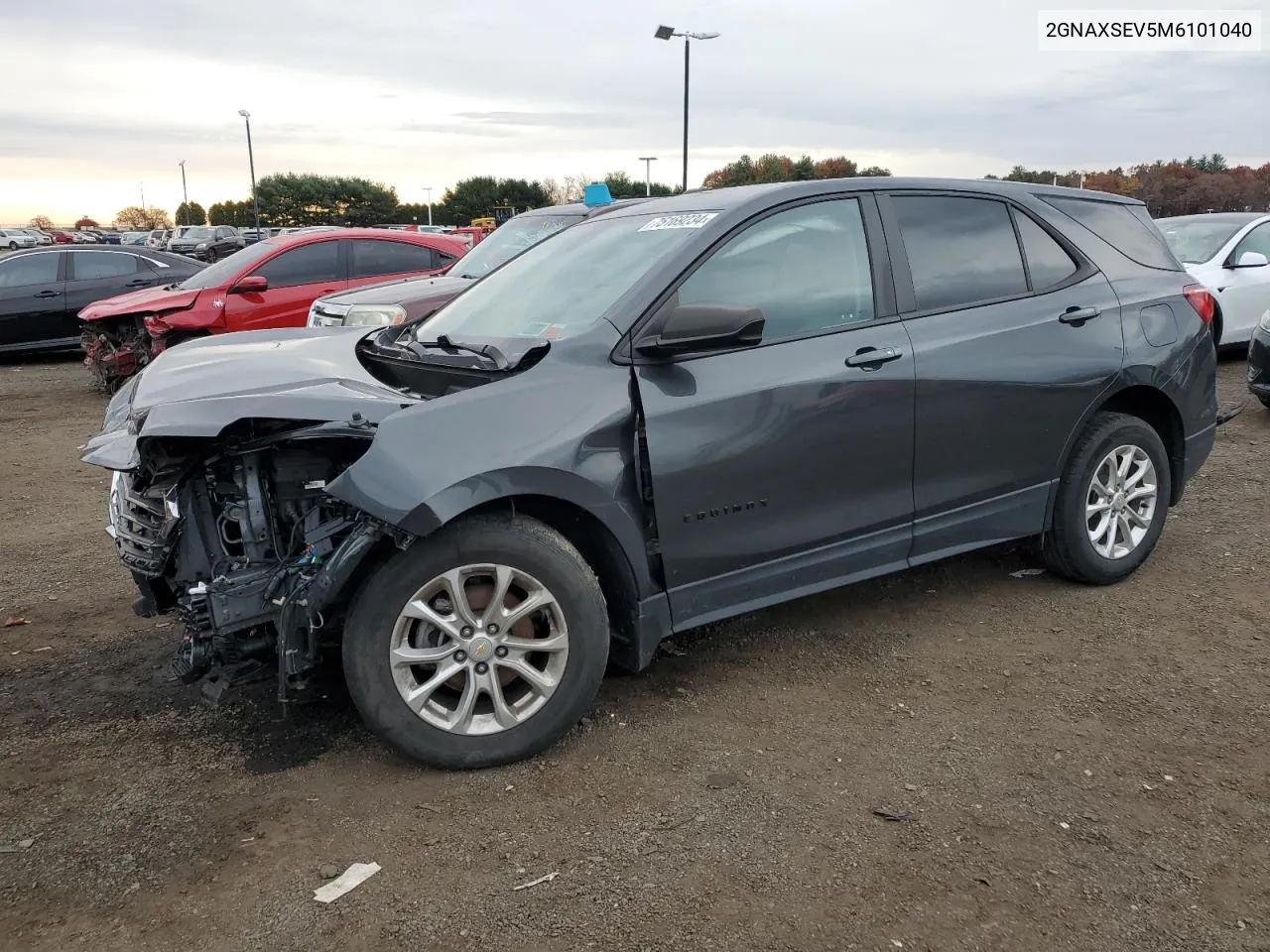 2021 Chevrolet Equinox Ls VIN: 2GNAXSEV5M6101040 Lot: 75169234