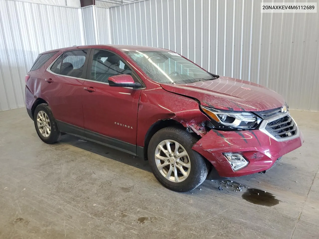 2021 Chevrolet Equinox Lt VIN: 2GNAXKEV4M6112689 Lot: 75238164