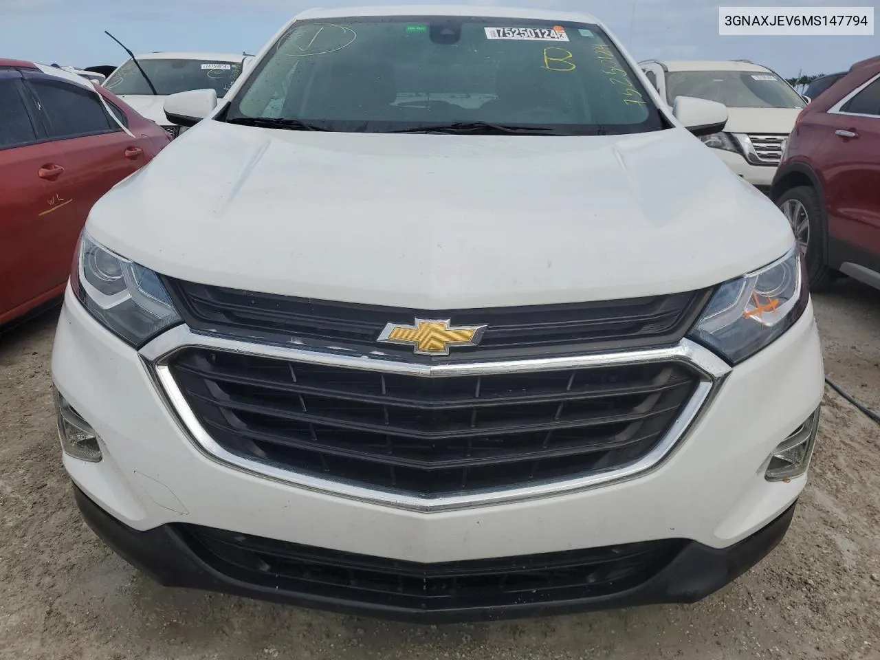 2021 Chevrolet Equinox Lt VIN: 3GNAXJEV6MS147794 Lot: 75250124