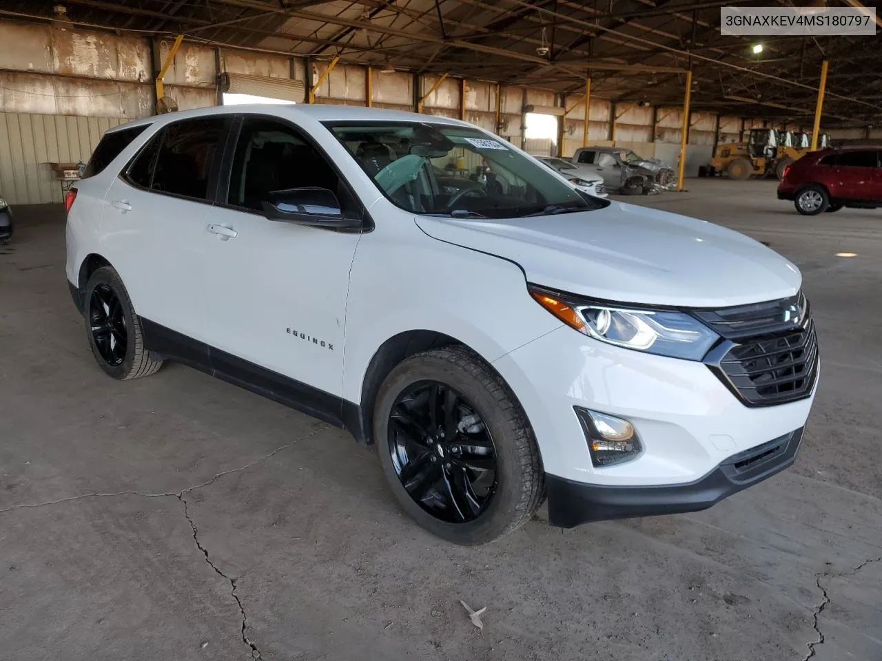 2021 Chevrolet Equinox Lt VIN: 3GNAXKEV4MS180797 Lot: 75361634