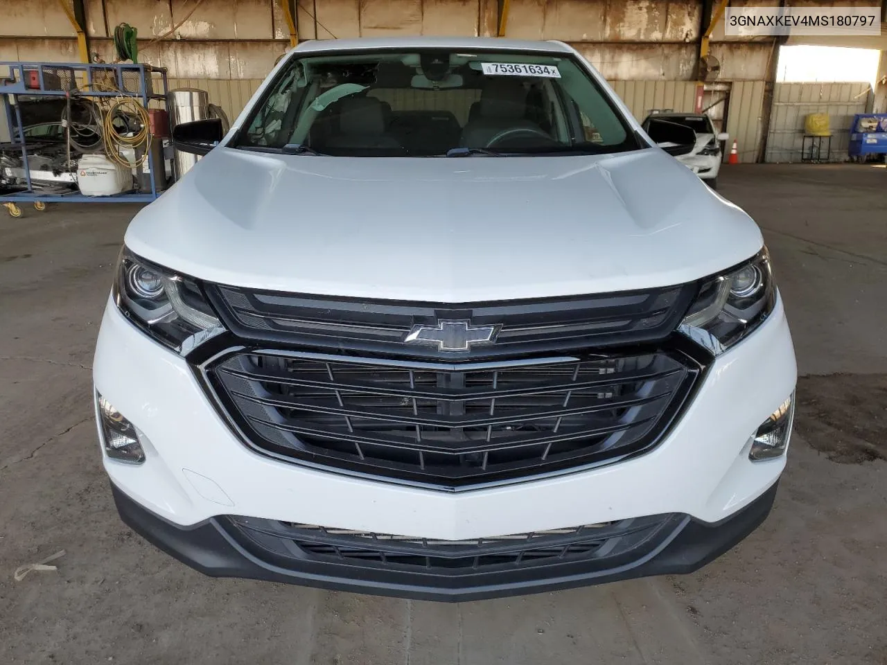 2021 Chevrolet Equinox Lt VIN: 3GNAXKEV4MS180797 Lot: 75361634